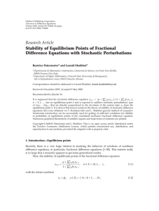 Hindawi Publishing Corporation ﬀerence Equations Advances in Di Volume 2008, Article ID 718408,