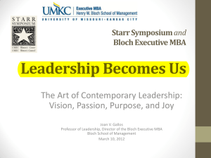 Leadership Becomes Us The Art of Contemporary Leadership: