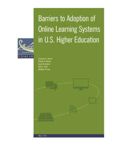 Barriers to Adoption of Online Learning Systems in U.S. Higher Education