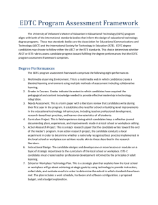 EDTC Program Assessment Framework