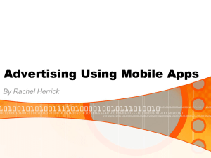 Advertising Using Mobile Apps By Rachel Herrick