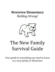 The New Family Survival Guide  Westview Elementary