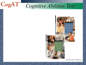 Cognitive Abilities Test ™