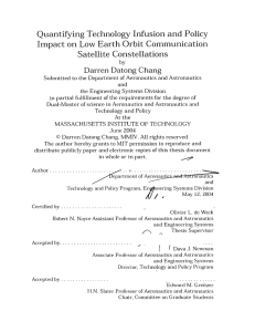 Quantifying  Technology  Infusion and Policy Satellite  Constellations