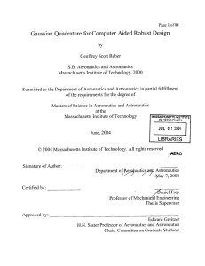 Gaussian  Quadrature for  Computer Aided  Robust Design