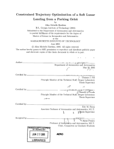 Constrained  Trajectory  Optimization  of  a ... Landing  from  a  Parking  Orbit