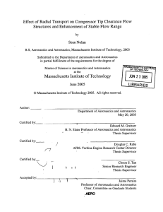 Effect  of Radial  Transport  on Compressor Tip ... Structures  and Enhancement  of Stable  Flow Range