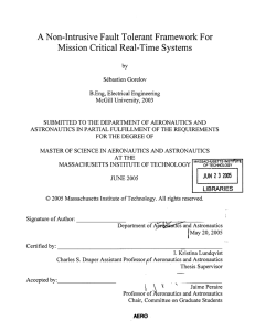 A Non-Intrusive  Fault Tolerant Framework For