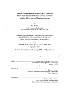 Human Readaptation to Normal  Gravity Following