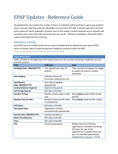 EPAF Updates –Reference Guide