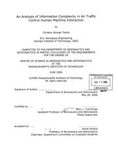 An  Analysis of  Information  Complexity  in ... Control  Human  Machine  Interaction