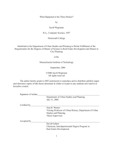 What Happened to the Three-Decker? by Jacob Wegmann B.A., Computer Science, 997