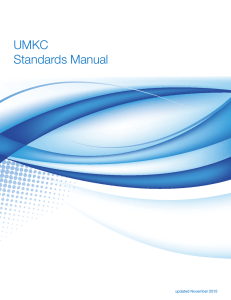 UMKC Standards Manual updated November 2015