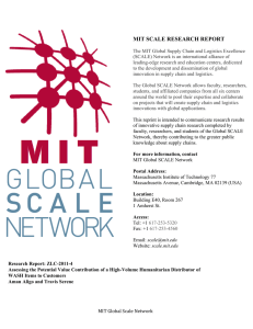 MIT SCALE RESEARCH REPORT