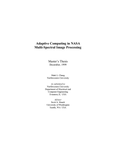 Adaptive Computing in NASA Multi-Spectral Image Processing  Master’s Thesis