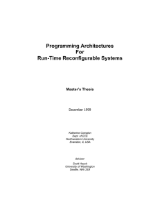 Programming Architectures For Run-Time Reconfigurable Systems