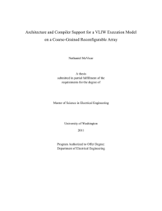 Architecture and Compiler Support for a VLIW Execution Model