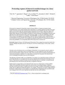 Protecting regions of interest in medical images in a lossy