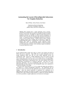 Automating the Layout of Reconfigurable Subsystems Via Template Reduction