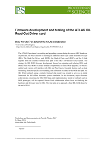 Firmware development and testing of the ATLAS IBL Read-Out Driver card