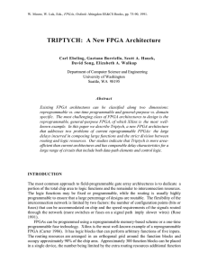 TRIPTYCH:  A New FPGA Architecture