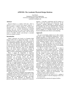 APHYDS: The Academic Physical Design Skeleton
