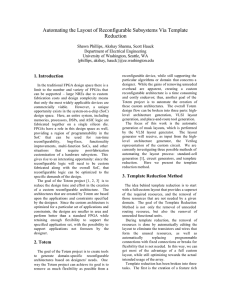 Automating the Layout of Reconfigurable Subsystems Via Template Reduction