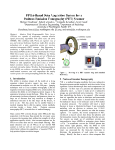 FPGA-Based Data Acquisition System for a Positron Emission Tomography (PET) Scanner