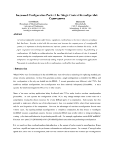 Improved Configuration Prefetch for Single Context Reconfigurable Coprocessors