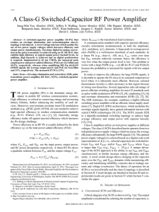 A Class-G Switched-Capacitor RF Power Amplifier , Member, IEEE where