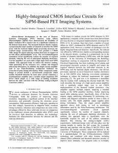 Highly-Integrated CMOS Interface  Circuits for SiPM-Based PET Imaging Systems