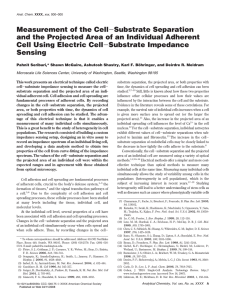 Measurement of the Cell Cell Using Electric Cell Sensing