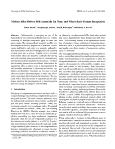 Molten-Alloy Driven Self-Assembly for Nano and Micro Scale System Integration