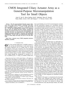 CMOS Integrated Ciliary Actuator Array as a General-Purpose Micromanipulation