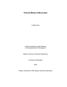 Thermal Model of Microrobot