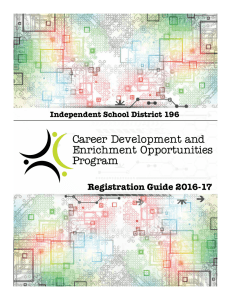 Registration Guide 2016-17 Independent School District 196