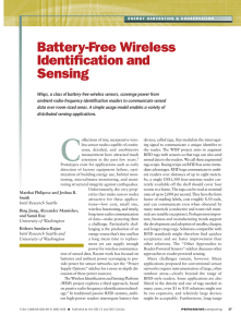 Battery-Free Wireless Identification and Sensing