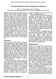 Fringing Parametric Modeling of Concentric Sensors