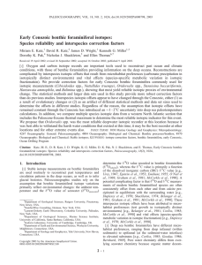 Early Cenozoic benthic foraminiferal isotopes: Species reliability and interspecies correction factors