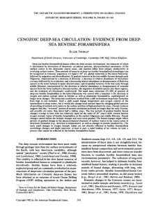 CENOZOIC DEEP-SEA CIRCULATION: EVIDENCE