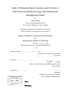 Study  of Particulate Matter Formation and Evolution  in