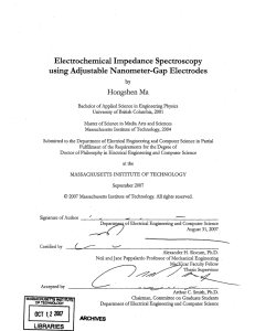 Electrochemical  Impedance  Spectroscopy using Adjustable  Nanometer-Gap  Electrodes