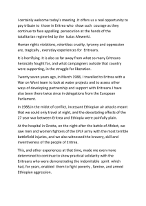 I certainly welcome today’s meeting .It offers us a real... pay tribute to  those in Eritrea who  show...