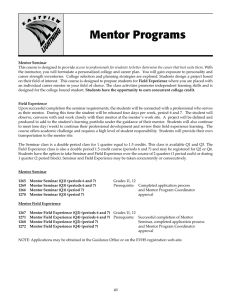 Mentor Programs