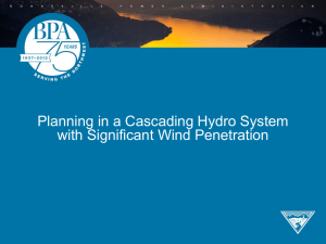 Planning in a Cascading Hydro System with Significant Wind Penetration