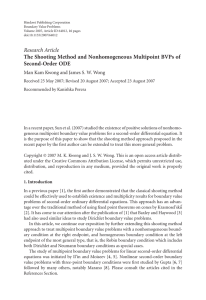 Hindawi Publishing Corporation Boundary Value Problems Volume 2007, Article ID 64012, pages