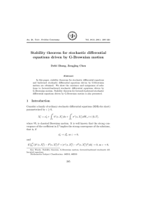 Stability theorem for stochastic diﬀerential equations driven by G-Brownian motion