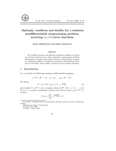 Optimaly conditons and duality for a minimax nondiﬀerentiable programming problem, involving