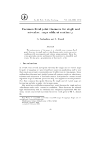 Common fixed point theorems for single and set-valued maps without continuity