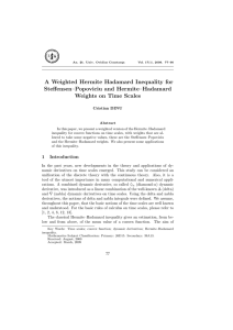 A Weighted Hermite Hadamard Inequality for Steffensen–Popoviciu and Hermite–Hadamard